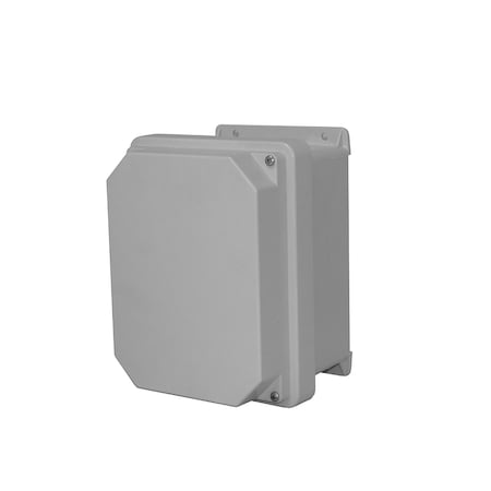 Screws Electrical Enclosures, 15.32 in H, 6.6 in D, 13.32 in W, NEMA 4X, Fiberglass MPN:RVJ1412NHW