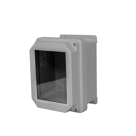 Screws Electrical Enclosures, 11.32 in H, 5.43 in D, 9.32 in W, NEMA 4X, Fiberglass MPN:RVJB1008NHW