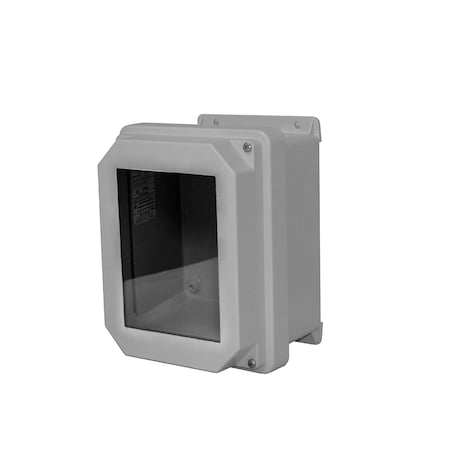 Screws Electrical Enclosures, 15.32 in H, 6.6 in D, 13.32 in W, NEMA 4X, Fiberglass MPN:RVJB1412HW