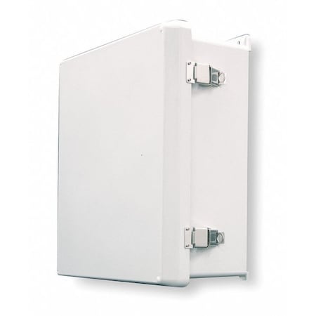 Padlockable Hasp Electrical Enclosures, 13.32 in H, 5.6 in D, 11.32 in W, NEMA 4X, Fiberglass MPN:VJ1210HWPL2
