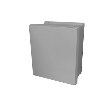 Screws Electrical Enclosures, 15.32 in H, 6.6 in D, 13.32 in W, NEMA 4X, Fiberglass MPN:VJ1412HW