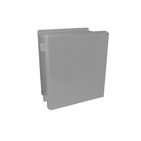 Screws Electrical Enclosures, 21.32 in H, 11.57 in D, 17.32 in W, NEMA 4X, Fiberglass MPN:VJ2016NHW