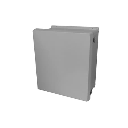 Twist Latch Electrical Enclosures, 9.32 in H, 4.92 in D, 7.32 in W, NEMA 4X, Fiberglass MPN:VJ806HWLL1