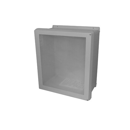 Screws Electrical Enclosures, 11.32 in H, 5.43 in D, 9.32 in W, NEMA 4X, Fiberglass MPN:VJB1008HW