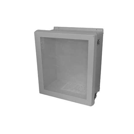 Twist Latch Electrical Enclosures, 13.32 in H, 5.6 in D, 11.32 in W, NEMA 4X, Fiberglass MPN:VJB1210HWLL2