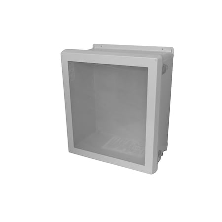 Padlockable Latch Electrical Enclosures, 19.32 in H, 9.58 in D, 17.32 in W, NEMA 4X, Fiberglass MPN:VJB1816HWPL2