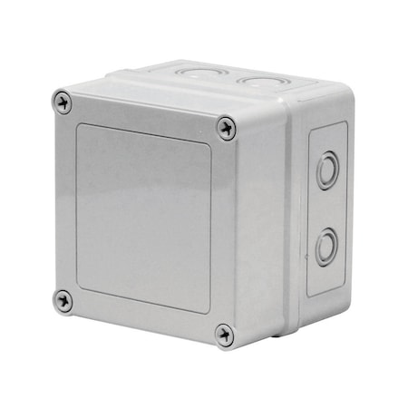 Screws Electrical Enclosures, 5.03 in H, 3.02 in D, 5.03 in W, NEMA 4X, Polyester MPN:VM553K