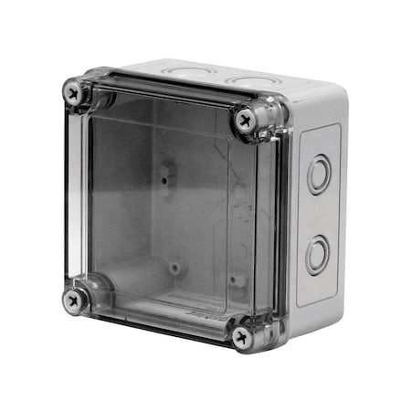 Screws Electrical Enclosures, 7 in H, 3.02 in D, 7 in W, NEMA 4X, Polycarbonate MPN:VM773CTK