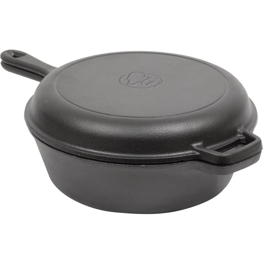 Commercial Chef 3-Quart Cast Iron Dutch Oven, Black MPN:CHFL3CC