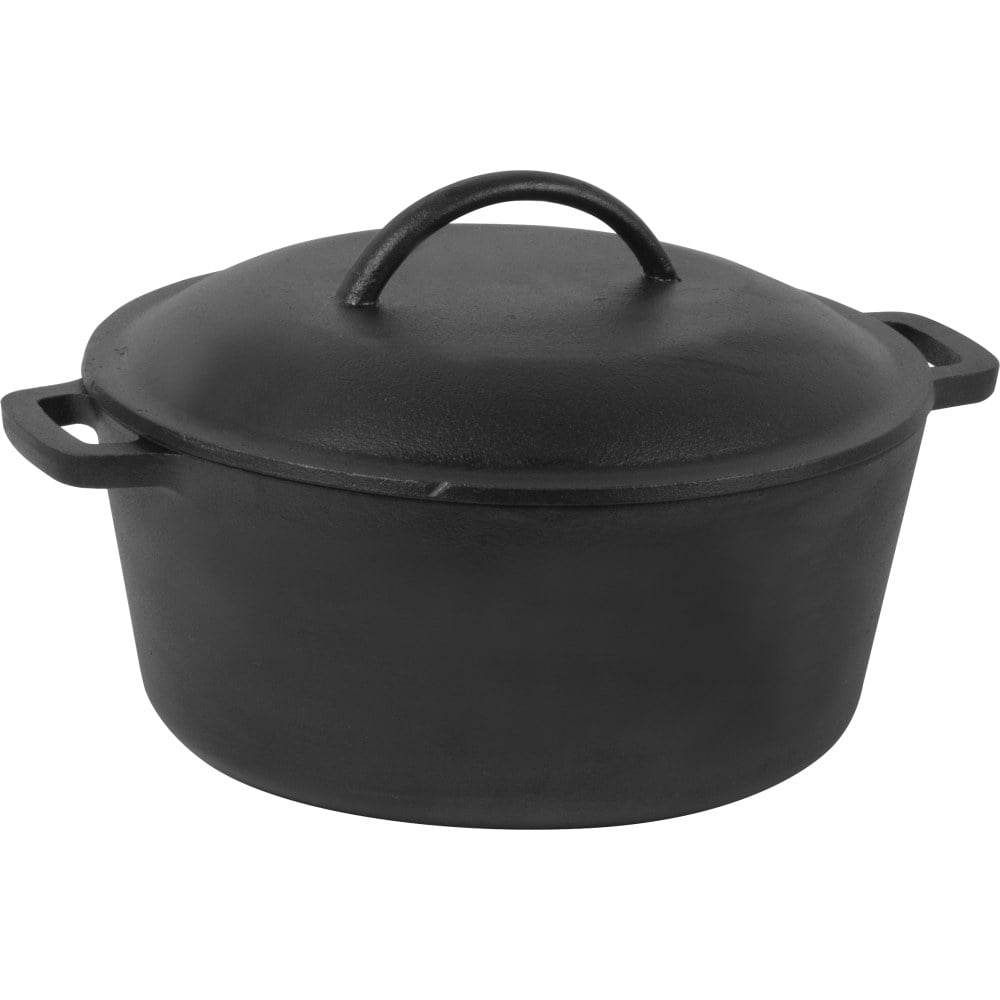 Commercial Chef 5-Quart Cast Iron Dutch Oven, Black MPN:CHFL545