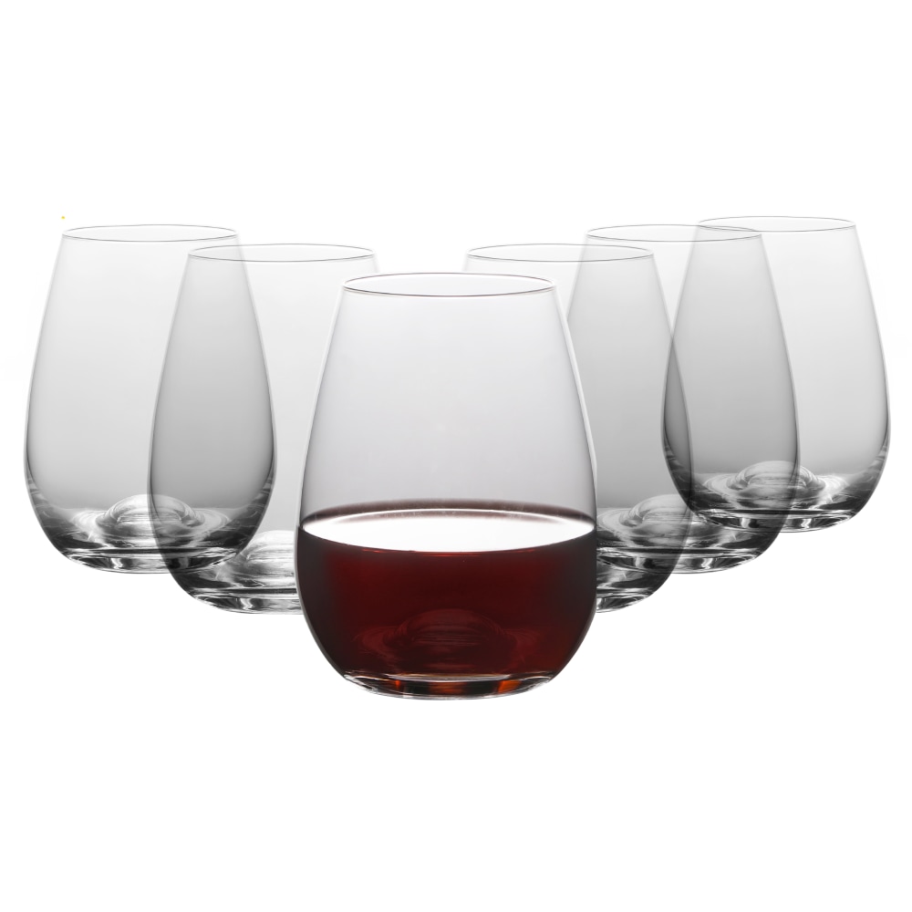 Table 12 Lead-Free Crystal Beverage Glasses, 15.5 Oz, Clear, Set Of 6 Glasses MPN:TGS6R30