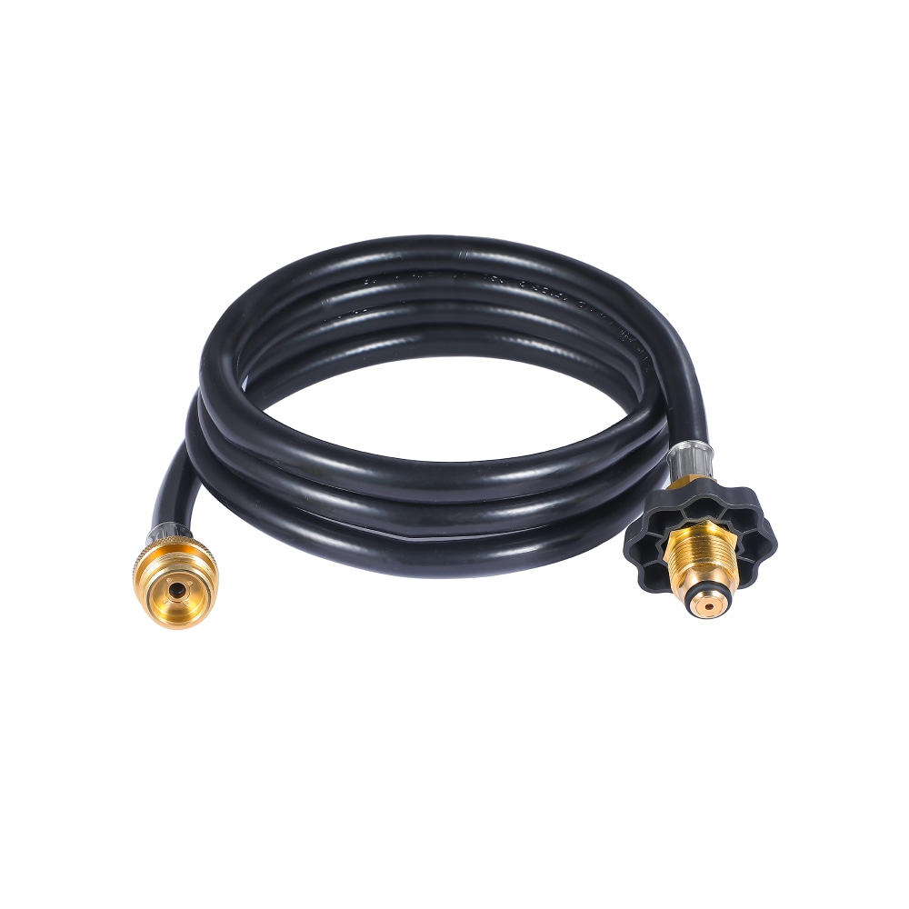 Commercial Heat Propane Hose Adapter for Portable Heaters, 6ft, Fits 1-Lb, 5-Lb Or 20-Lb Tanks, Black, Total Quantity 1 MPN:AH1