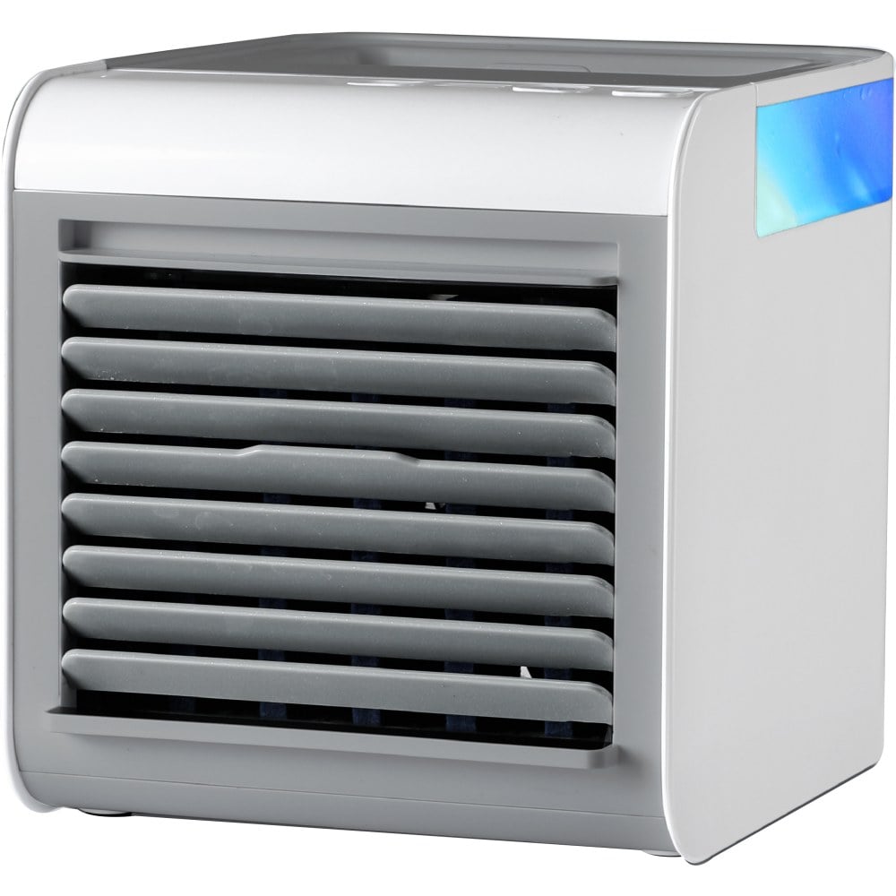 Black+Decker Desktop Air Cooler and Portable Fan, 6-5/16inH x 6-3/4inW x 5-1/2inD, White MPN:BDMC2W