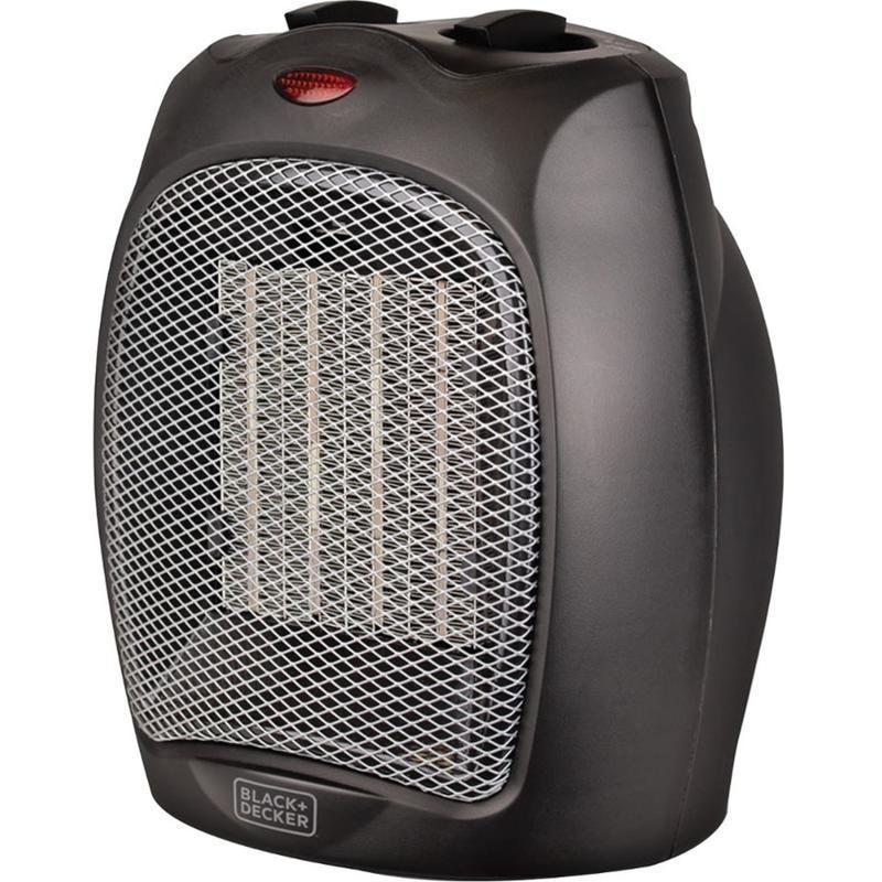 Black+Decker BHDC500B46 1500W Desktop Ceramic Heater, Black MPN:BHDC500B46