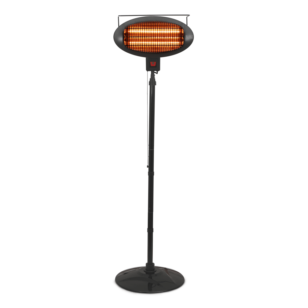 Black+Decker Patio 1500W Electric Heater, 82-11/16inH x 19-11/16inW x 19-11/16inD, Black MPN:BHOF04