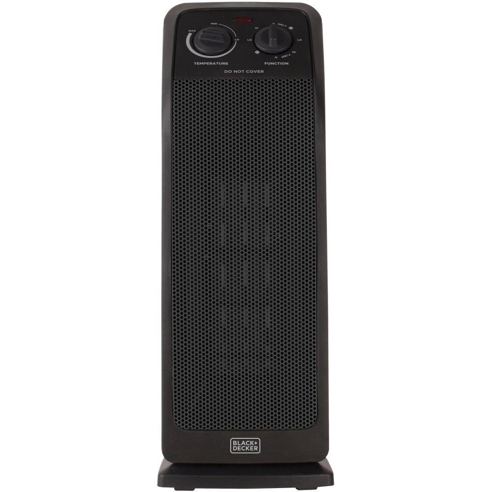 Black+Decker BHTC571 1500W Desktop Ceramic Tower Heater, Black MPN:BHTC571