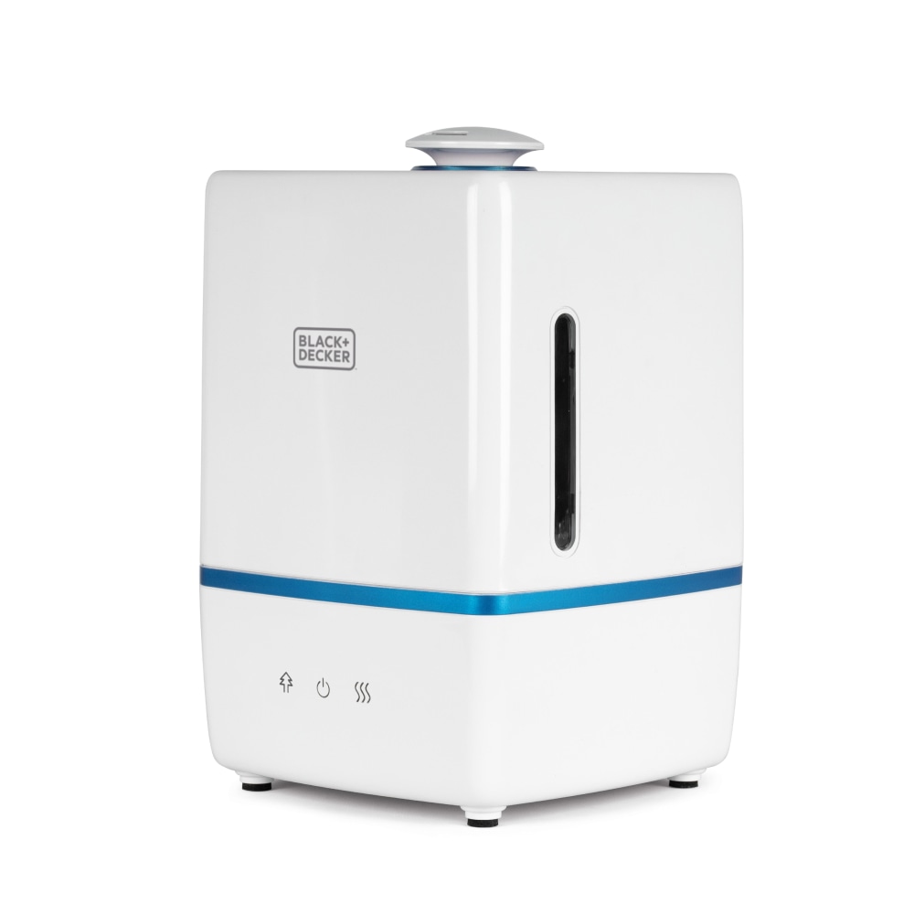 Black+Decker Ultrasonic Humidifier, Warm/Cool Mist, 1.32 Gallons, 11-5/8inH x 7-5/8inW x 7-5/8inD MPN:BUHW50