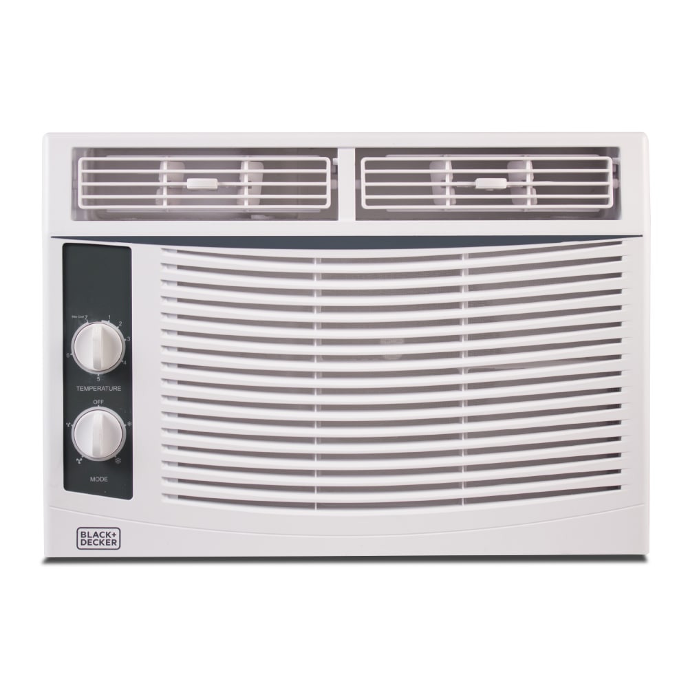 Black+Decker Mechanical Window Air Conditioner, 5, 000 BTU, White MPN:BWAC05MWTB
