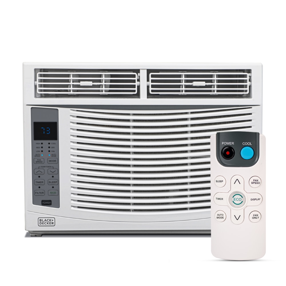 BLACK+DECKER 6000 BTU Window Air Conditioner with Remote Control, Cools Up to 250 Square Feet, White MPN:BWAC06WTB