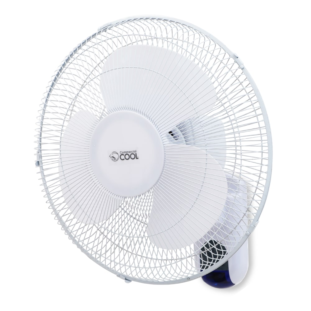 Commercial Cool 16in Adjustable Wall Fan With Remote, 18inH x 17inW x 12inD, White MPN:CCFWR16W