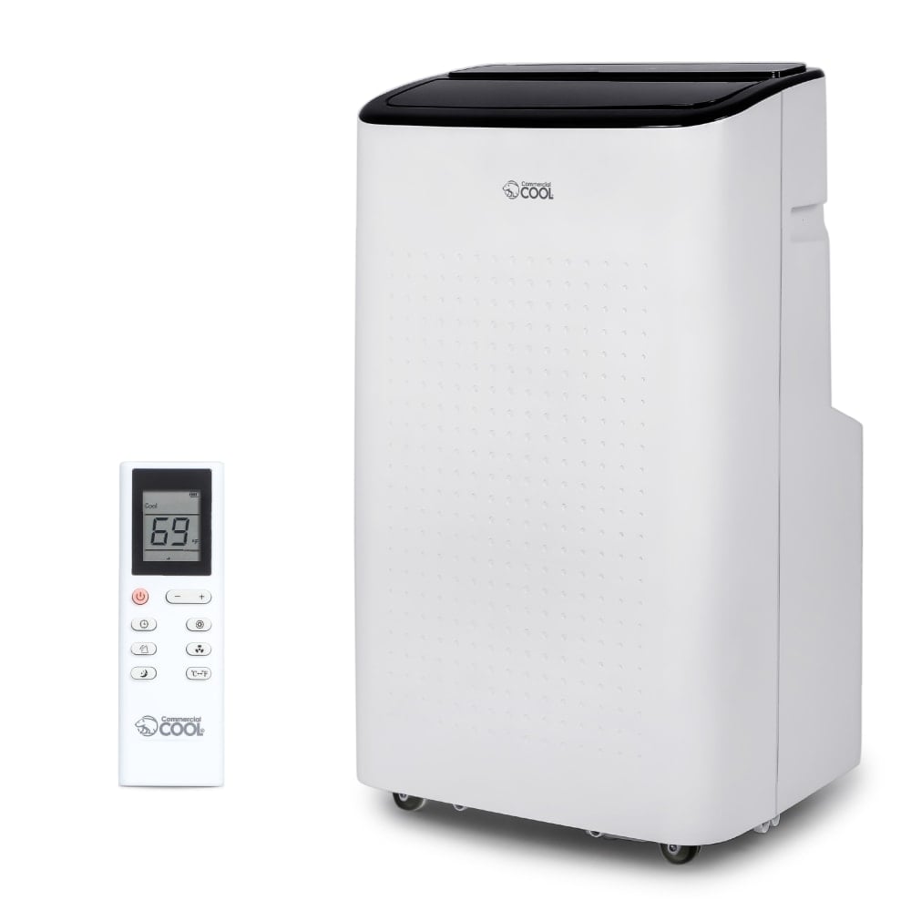 Commercial Cool Portable Air Conditioner Unit With Dehumidifier & Fan, 28-15/16inH x 16-3/4inW, 12, 000 BTU, White MPN:CCP8JW