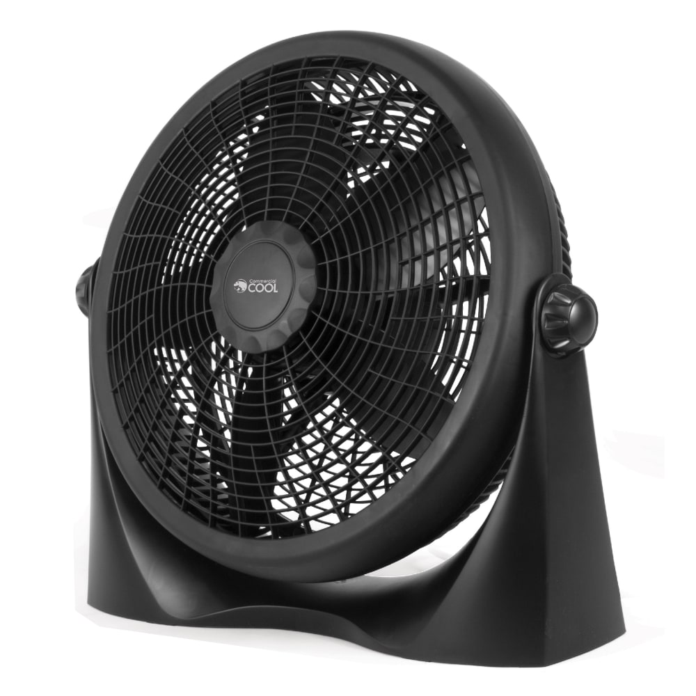 Commercial Cool 16in High-Velocity Floor Fan, 19-3/16inH x 20-9/16inW x 6-7/16inD, Black MPN:CFF16B