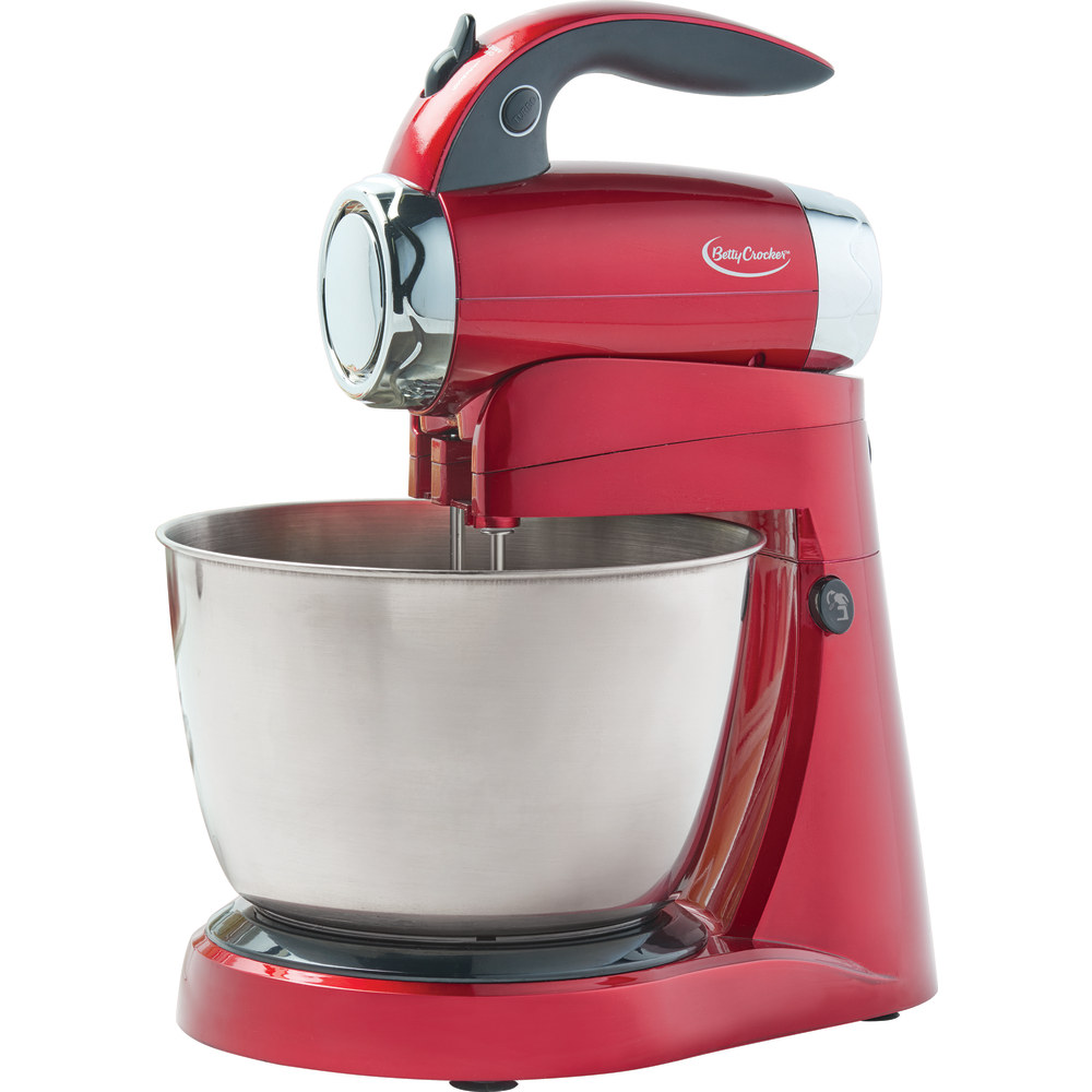 Betty Crocker 2-In-1 7-Speed Power Up Stand Mixer, Red MPN:BC-3220CMR