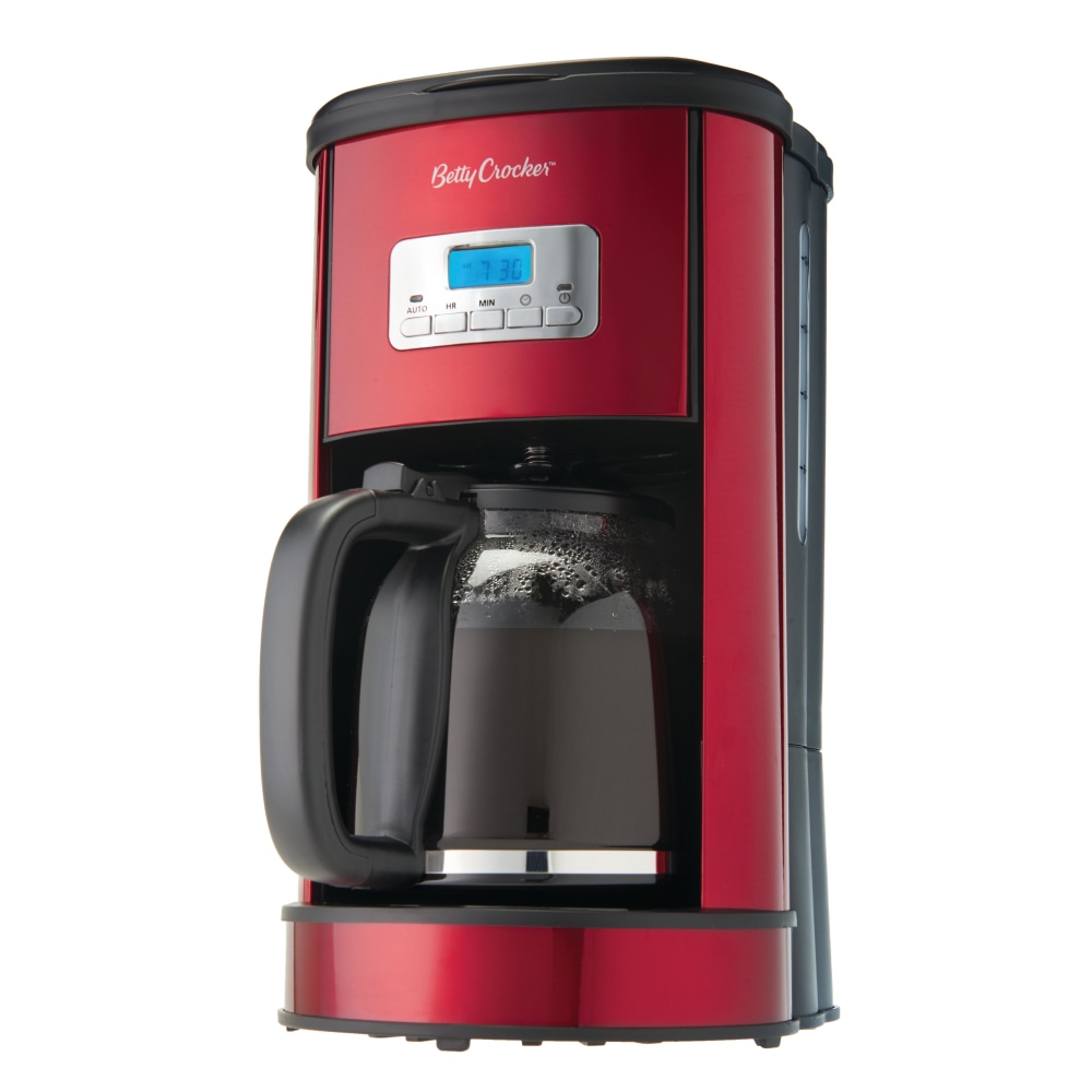 Betty Crocker 12-Cup Digital Coffee Maker, 14-1/2inH x 8inW x 10-1/2inD, Red MPN:BC-3736CMR