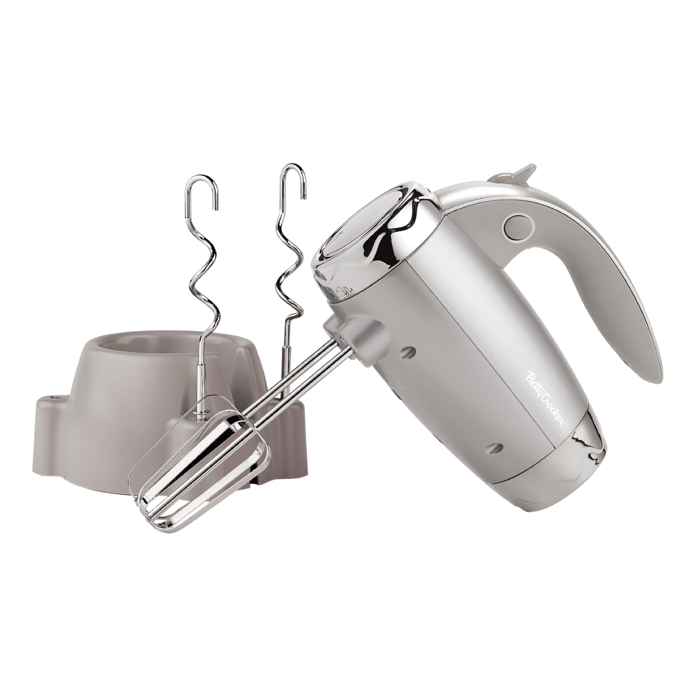 Betty Crocker Power Up 7-Speed Corded Electric Hand Mixer With Stand, Silver MPN:BC-4208S