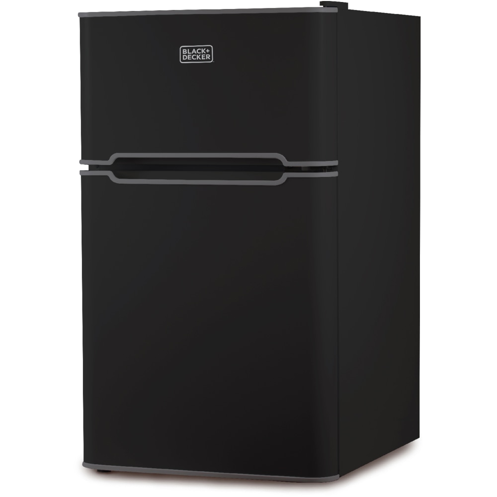 Black+Decker 3.1 Cu. Ft. 2-Door Refrigerator With True Freezer, Black MPN:BCRDK32B