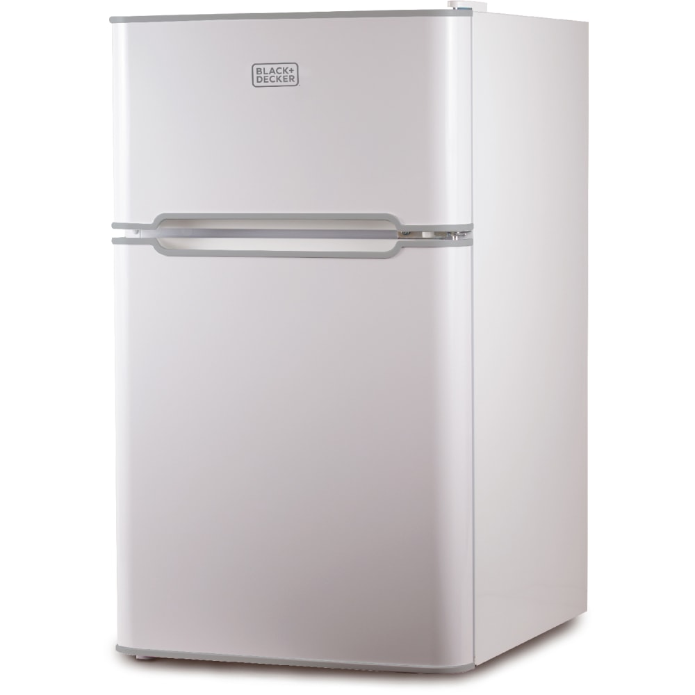 Black+Decker 3.1 Cu. Ft. 2-Door Refrigerator With True Freezer, White MPN:BCRDK32W