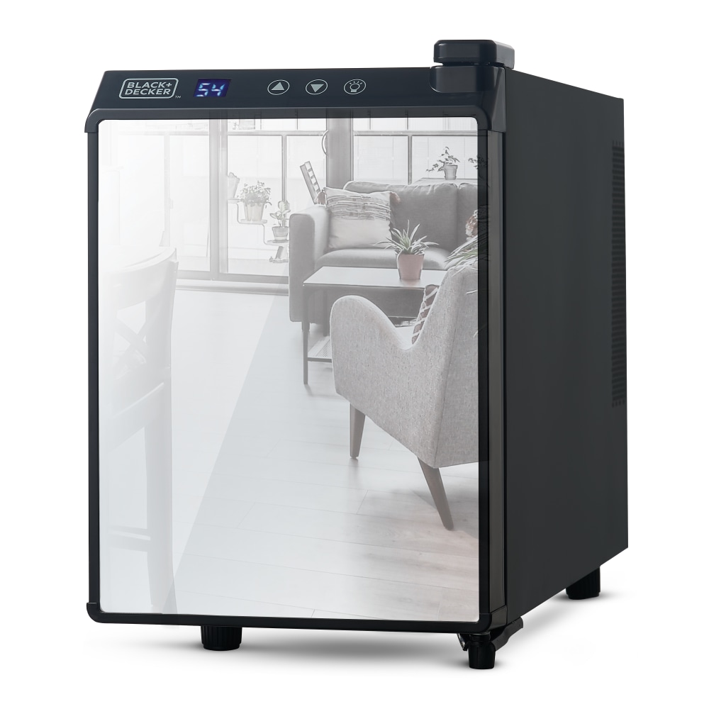 Black+Decker Wine Cellar, 6-Bottle, Mirrored Glass MPN:BD60316