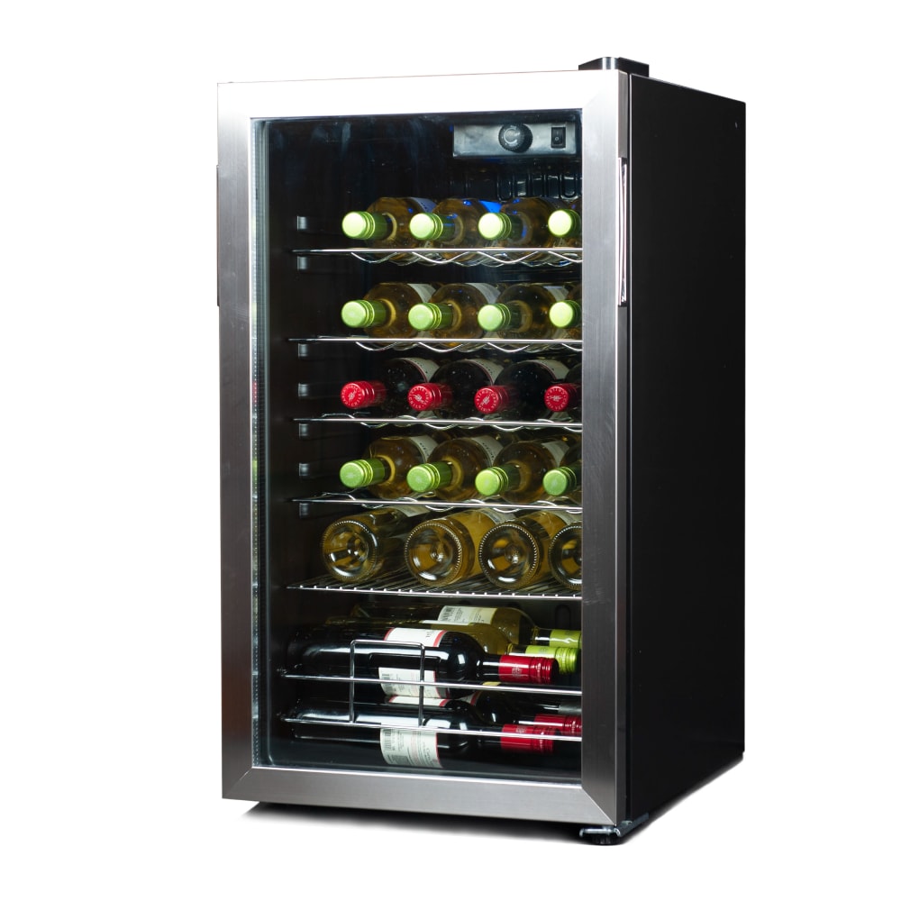 Black+Decker Compressor Wine Cellar, 26-Bottle Capacity, Black/Gray MPN:BD61536