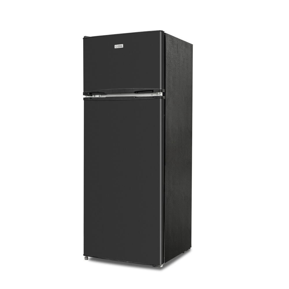 Commercial Cool 7.7 Cu. Ft. Freezer And Top Mount Fridge, Black MPN:CCR77LBB
