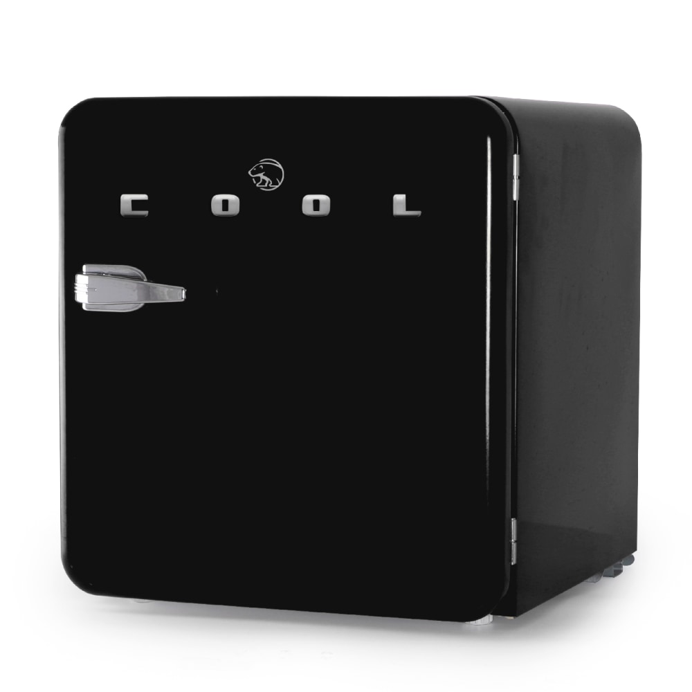 Commercial Cool Retro 1.6 Cu. Ft. Mini Refrigerator With Freezer, Black MPN:CCRR16HB