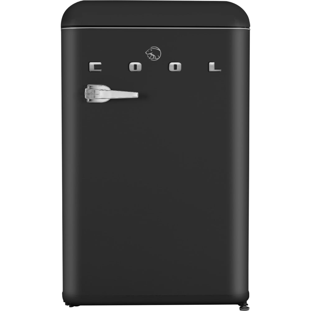 Commercial Cool Retro 4.4 Cu. Ft. Mini Refrigerator With 2 Slide-Out Glass Shelves, Black MPN:CCRR4ALB