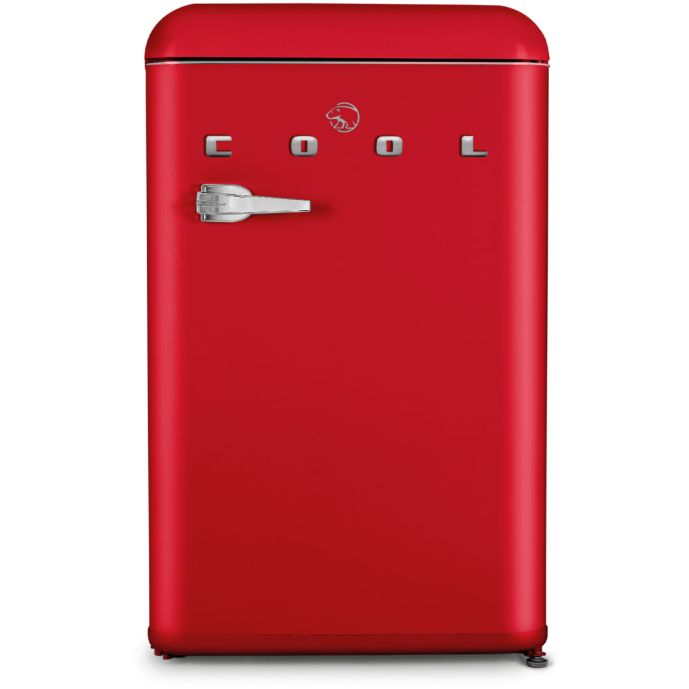 Commercial Cool 4.0 Cu. Ft. Retro Vintage Style Fridge, Red MPN:CCRR4LR