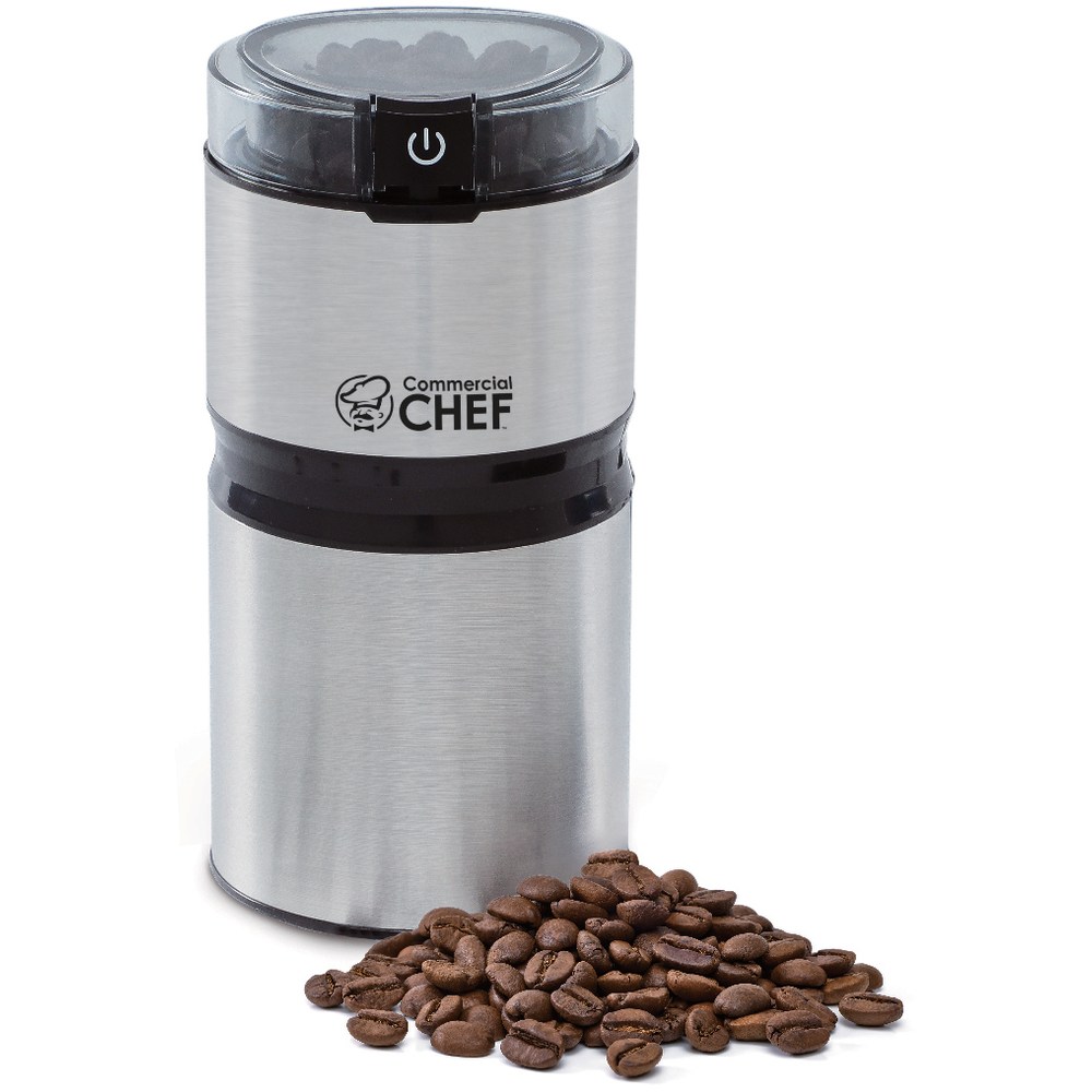 Commercial Chef Electric Coffee & Spice Grinder, Silver MPN:CHCG21SSA6