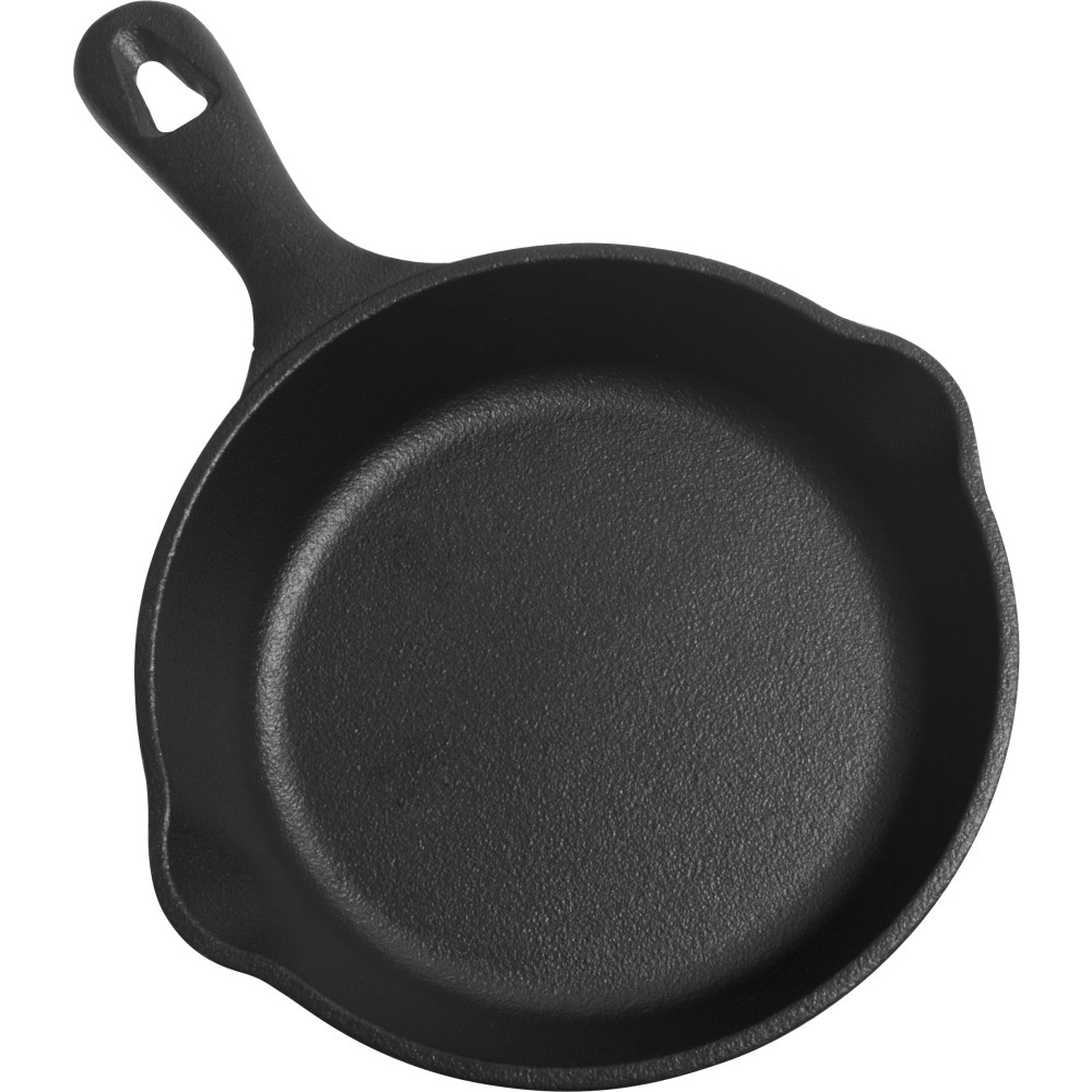 Commercial Chef Cast Iron Saute Skillet, 6-1/2in, Black MPN:CHFL650