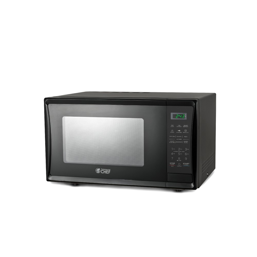Commercial Chef 1.1 Cu. Ft. 1000W Countertop Microwave Oven, Black MPN:CHM11MB