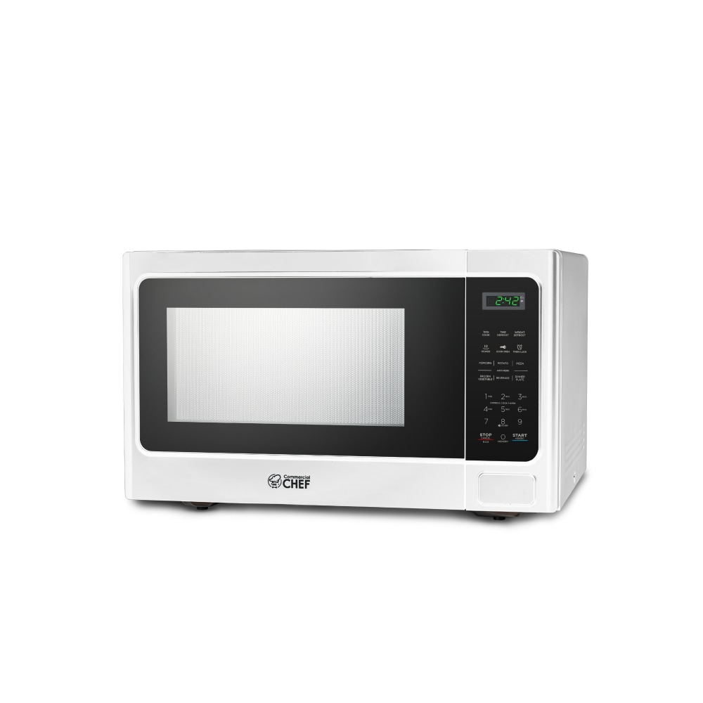 Commercial Chef 1.3 Cu. Ft. Countertop Microwave Oven, White MPN:CHM13MW6