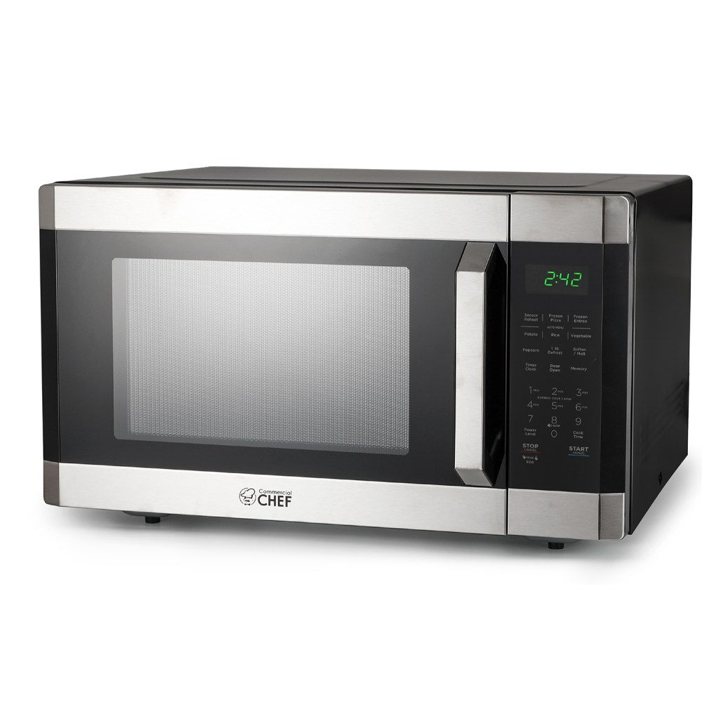 Commercial Chef 1.6 Cu. Ft. Countertop Microwave Oven, Silver MPN:CHM16MS6