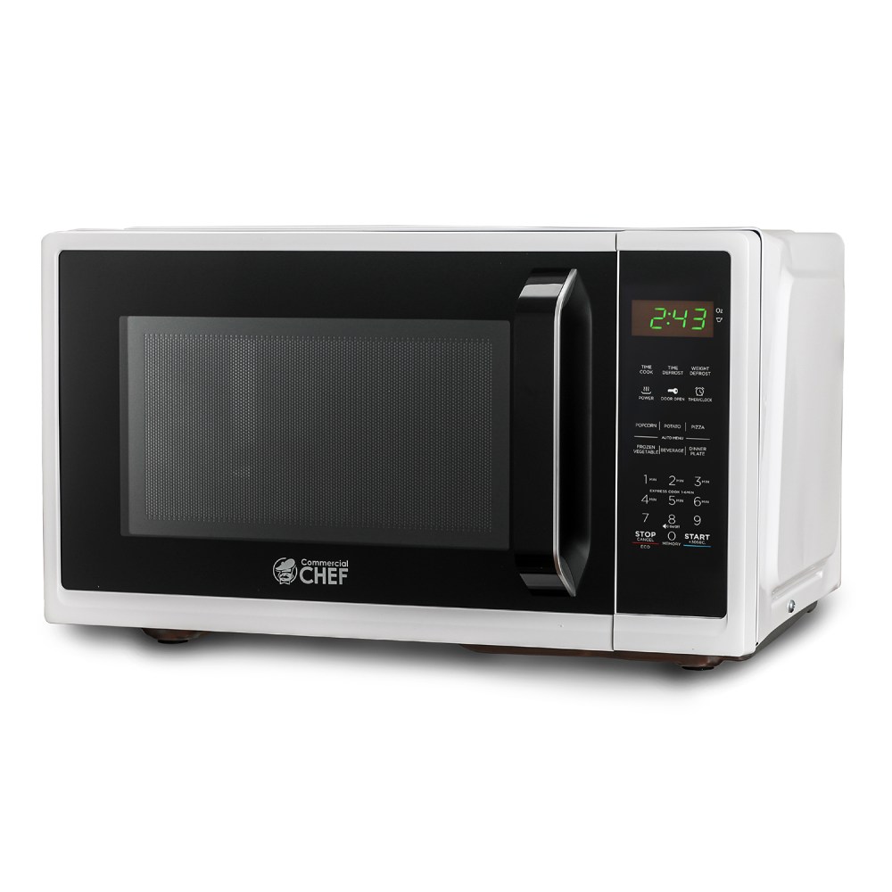 Commercial Chef 0.9 Cu. Ft. Countertop Microwave, White MPN:CHM9MW