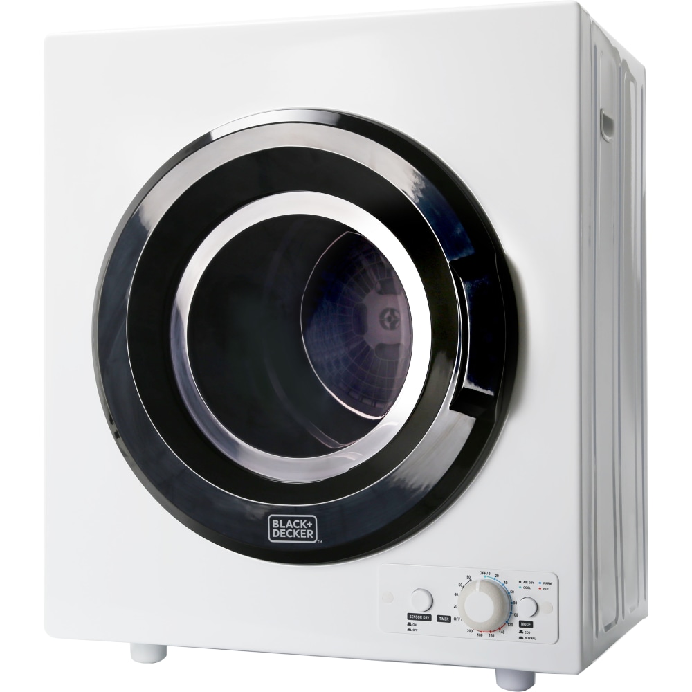 Black+Decker Portable Dryer, 3.75 Cu. Ft., White MPN:BCED37
