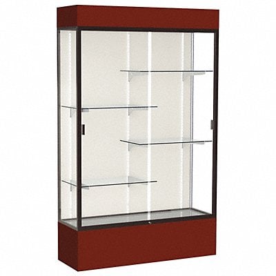 Floor Display Case Maroon 80 H 48 L MPN:3174PB-BZ-MN