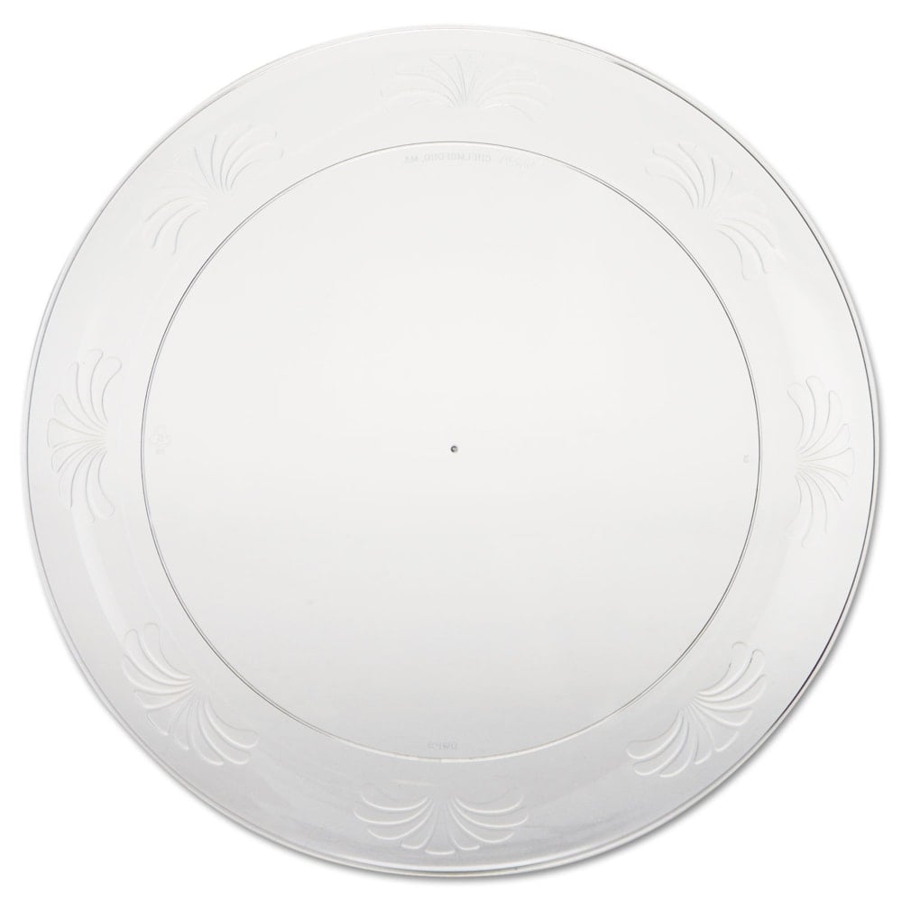 WNA Designerware Plastic Plates, 9in, Clear, 10 Plates Per Pack, Carton Of 18 Packs MPN:WNA DWP9180
