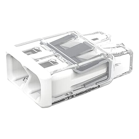Splice Wire Connector, 12 AWG Max, 2 Port, Transparent, Polycarbonate Insulation, 600 V, 32 A MPN:2773-402/K000-0008