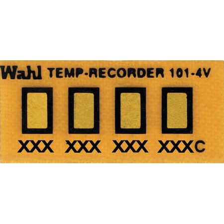 Temp Indicator, Strip, Amber, 10PK MPN:101-4-043VC