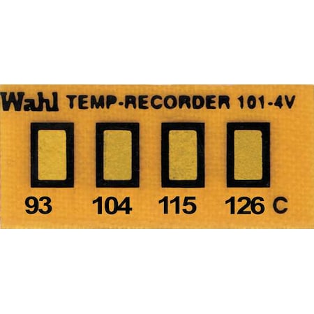 Temp Indicator, Strip, Amber, 10PK MPN:101-4-094VC