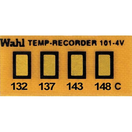 Temp Indicator, Strip, Amber, 10PK MPN:101-4-132VC